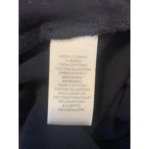 Loft black long sleeves boho tunic top size XS - Picture 4 of 7